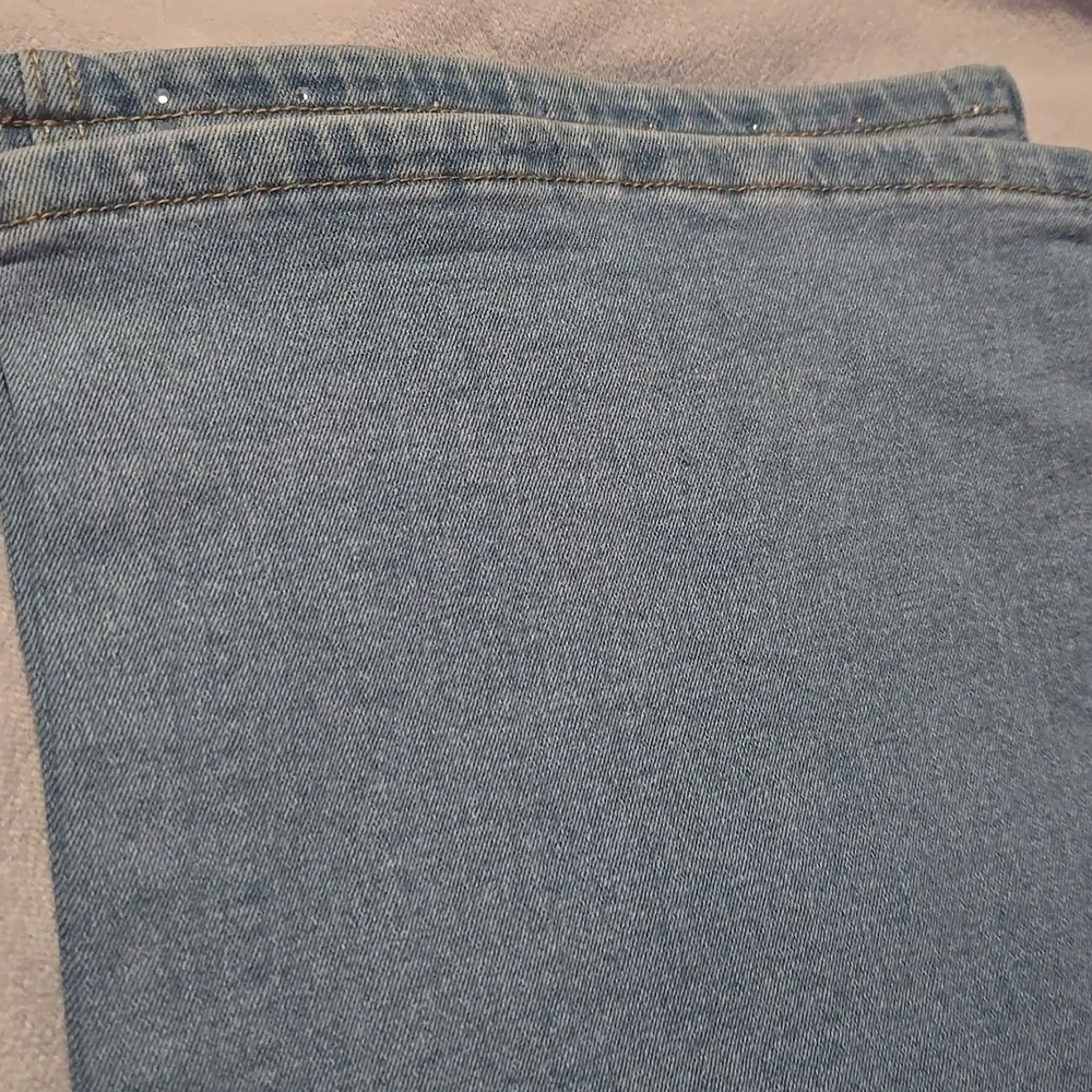 Almost Famous Sparkling Blue Flare Jeans - Picture 8 of 12